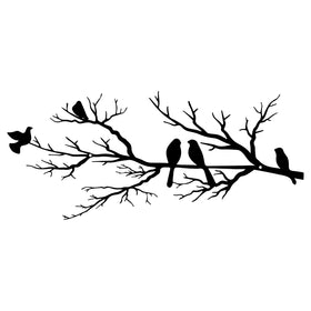 ESTART metal birds wall art small branch silhouette for a fresh, nature-inspired accent indoors.