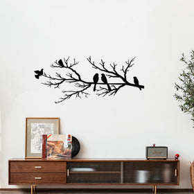 ESTART metal birds wall art for garden or patio adds movement and charm to outdoor walls.