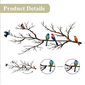 ESTART metal birds wall art easy to mount on indoor walls.