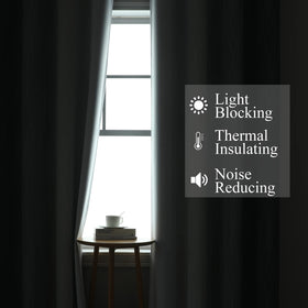 estelar textiler greyish white gradient curtains paired for a modern bedroom