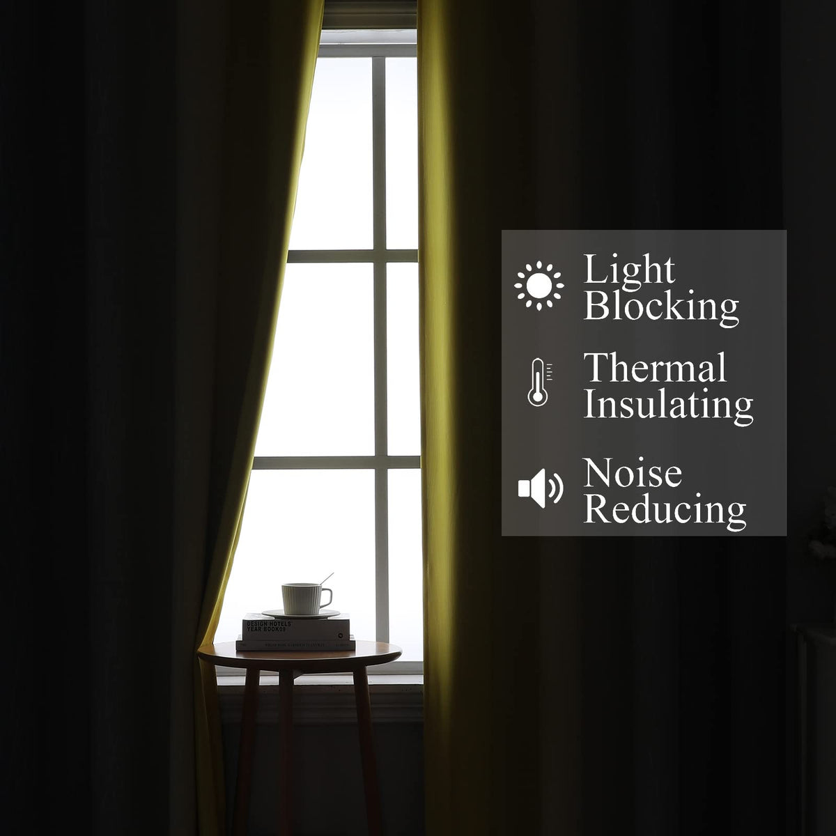 Estelar Textiler gradient blackout curtains provide privacy and style in any room