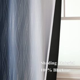 Living room setup featuring Estelar Textiler ombre curtains for a modern look.