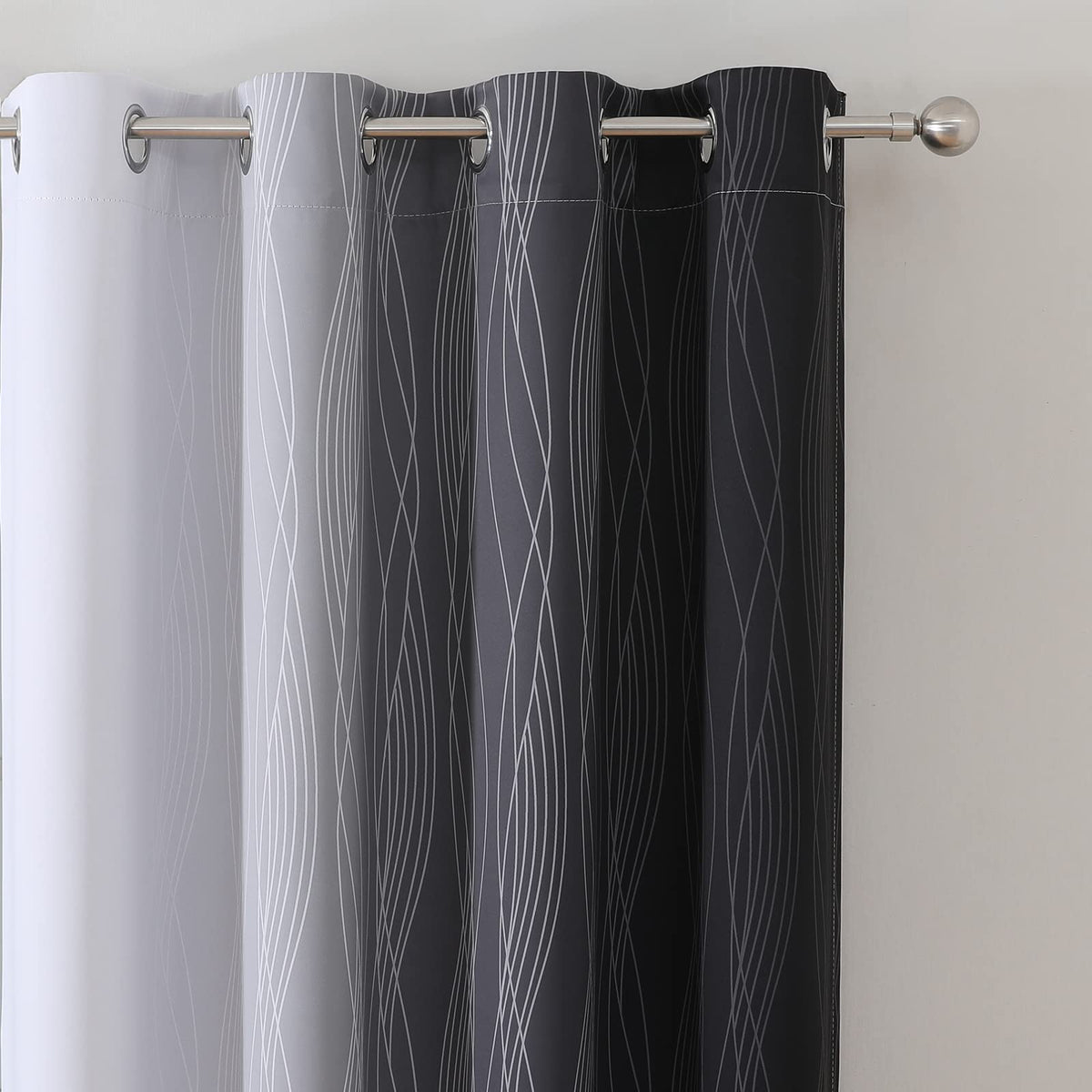 Estelar Textiler Ombre curtains fabric close-up highlighting soft texture