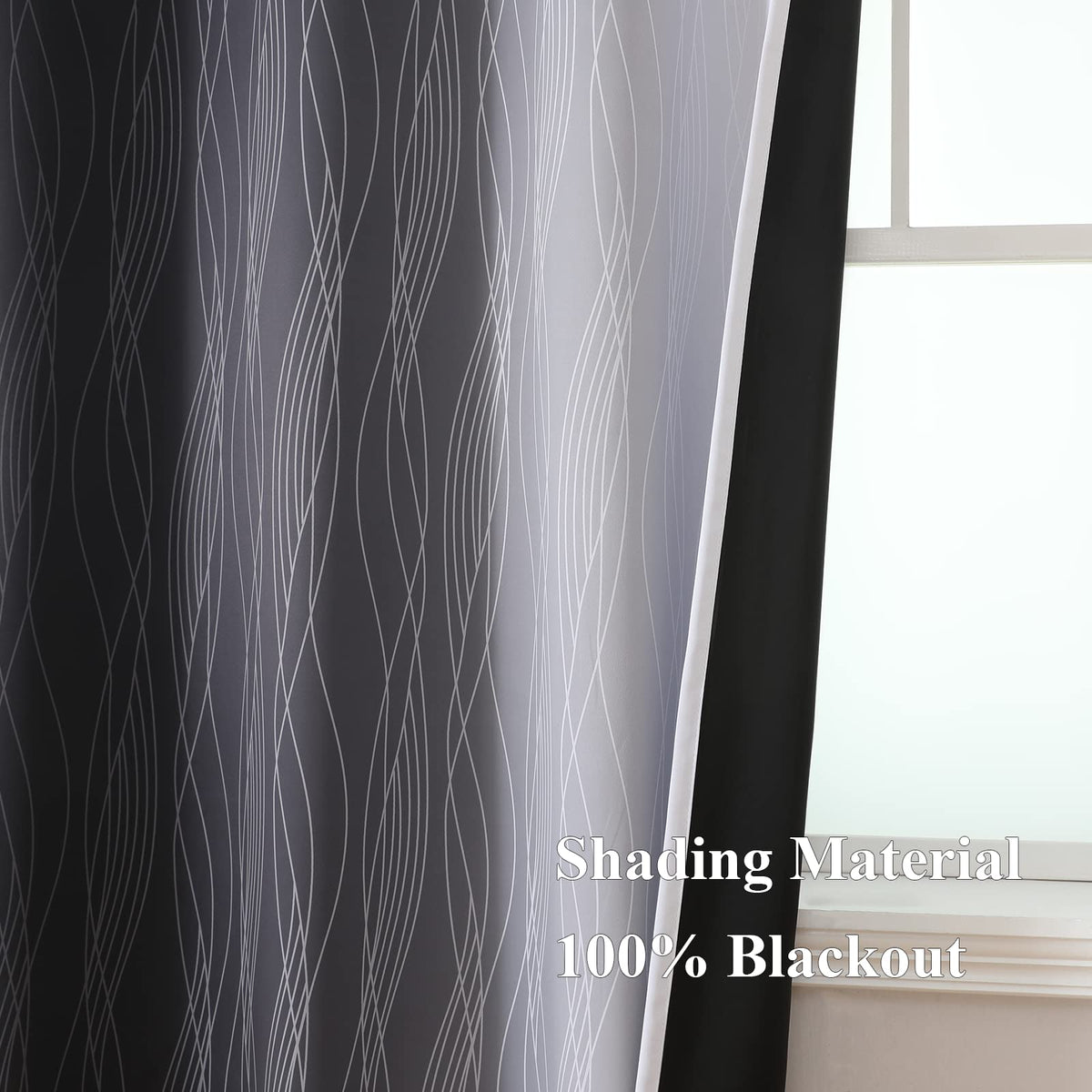 Estelar Textiler Ombre curtains top grommets for easy hanging