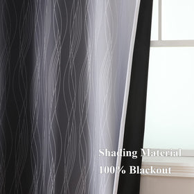 Estelar Textiler Ombre curtains top grommets for easy hanging