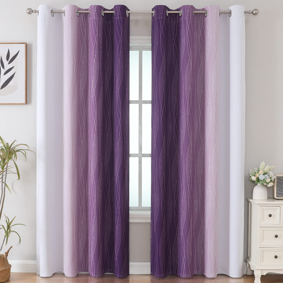 Estelar Textiler ombre purple-grey panel b shows gradient detail