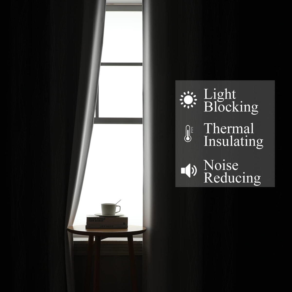 Estelar Textiler Ombre curtains two-panel pack ready to install