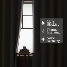 Estelar Textiler thermal blackout curtains block sunlight and glare.