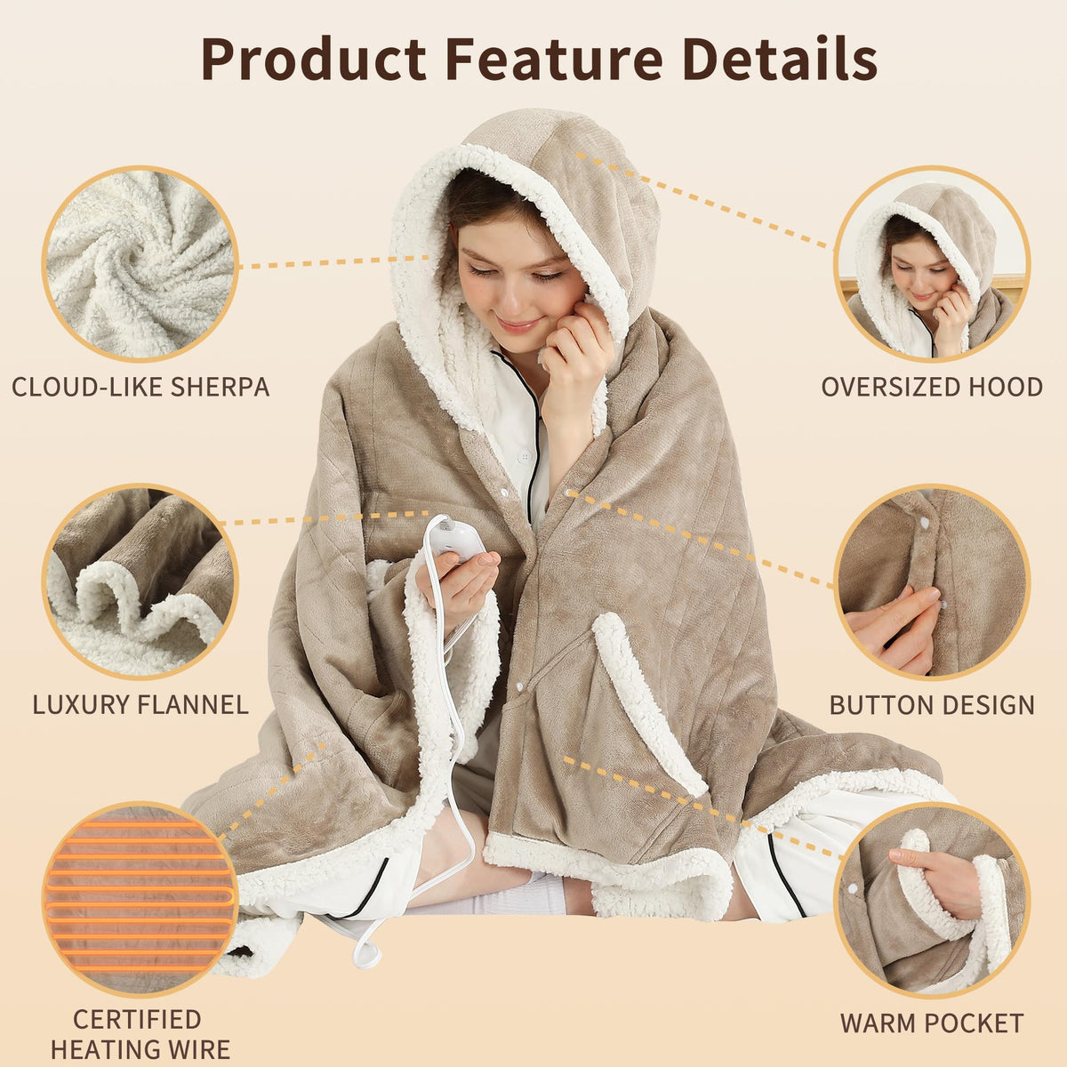 ESTINGO six-heat control panel for precise comfort at home
