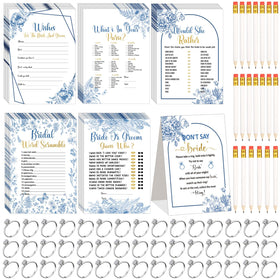 Estune bridal shower games cards spread to entertain guests