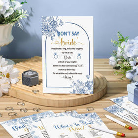 Estune bridal shower pencils provide writing prompts for games