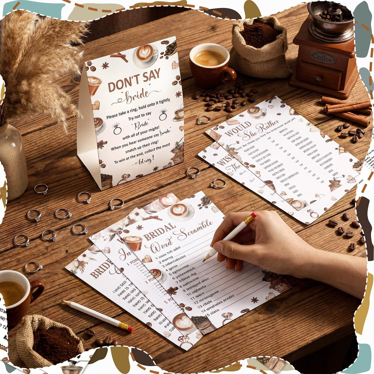 Estune Love is Brewing wedding sign adds warm decor to the celebration
