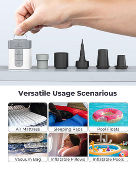 ETENWOLF AIR 3 multi-use inflator for beds, floats, bags, and gear storage.