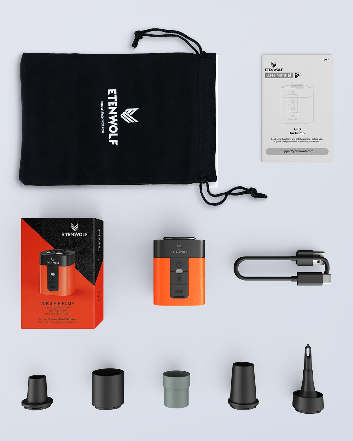 ETENWOLF AIR 3 pocket-friendly size fits in your pack.