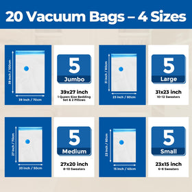 ETENWOLF vacuum storage bags turbo valve close-up showing airtight sealing.