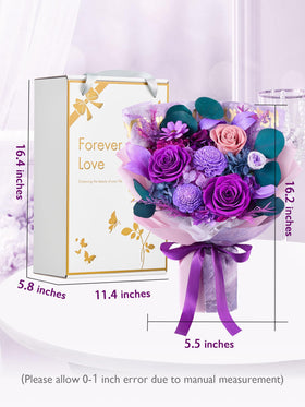 Eterfield handmade rose bouquet in vibrant colors for special occasions.