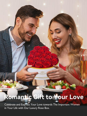 Eterfield long-lasting red roses maintain vibrant color for over a year.