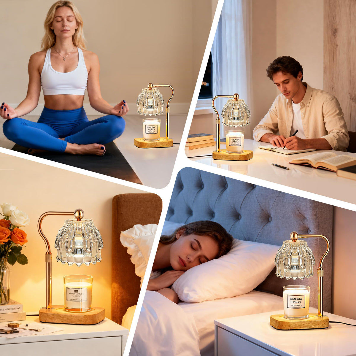 Eterfun candle warmer compact design saves space.