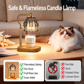 Eterfun Flameless wax melting preserves scent without smoke.