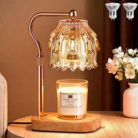 Eterfun candle warmer lamp with flower design for cozy, flame-free ambiance.
