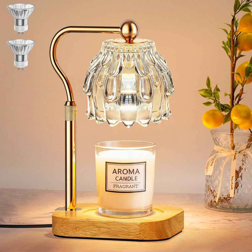 Eterfun candle warmer with flower design for flameless ambiance and safe use.
