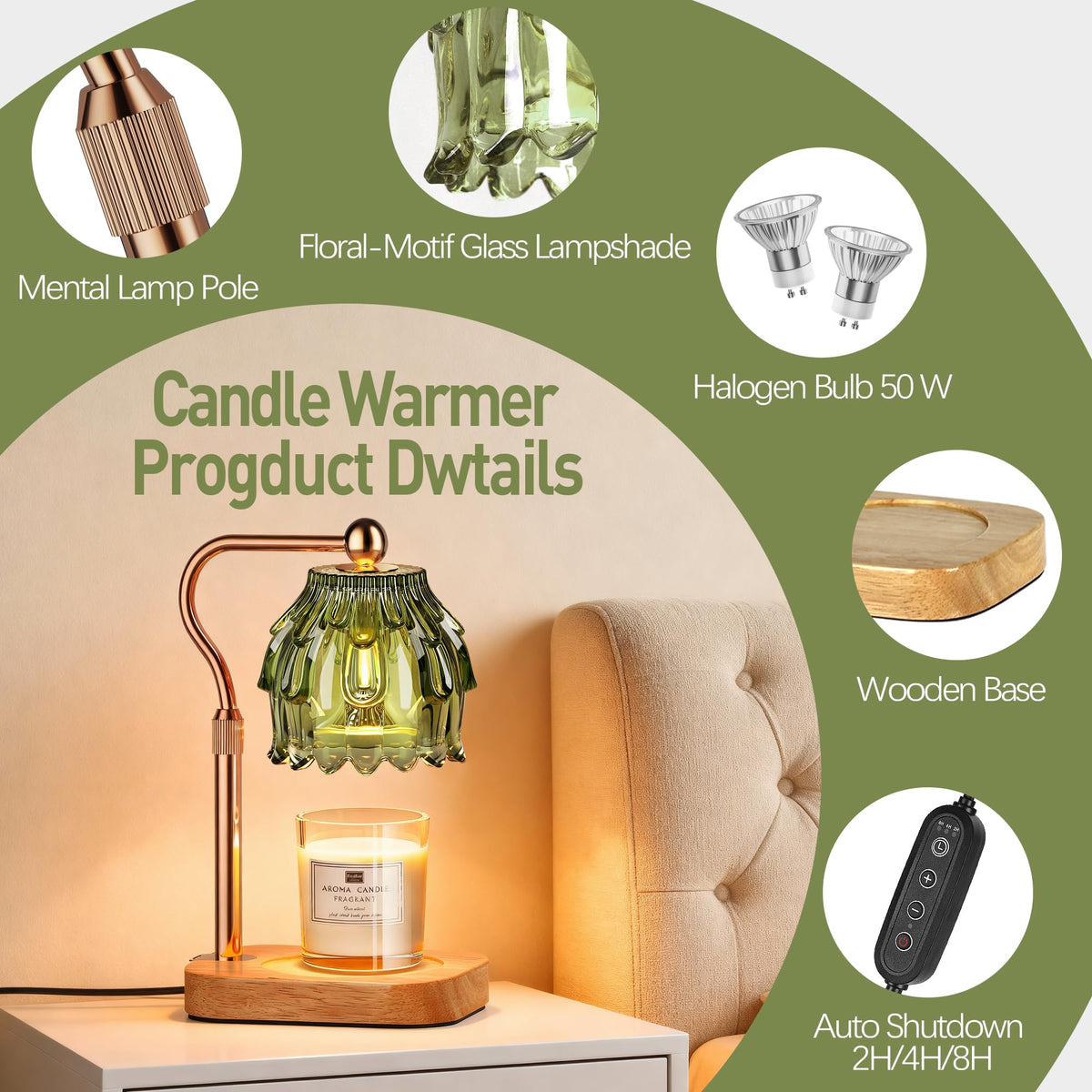 Eterfun Decor-friendly warmer shown in a cozy room scene.