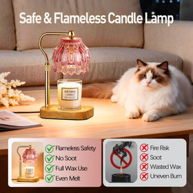 Eterfun flameless wax melting provides clean fragrance without smoke or soot
