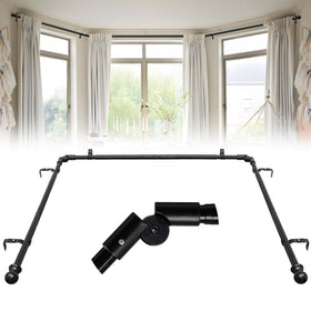 ETICSIPA bay window rod with corner connector for flexible installation