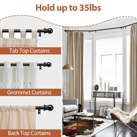 ETICSIPA 35lb load capacity for light to heavy drapes