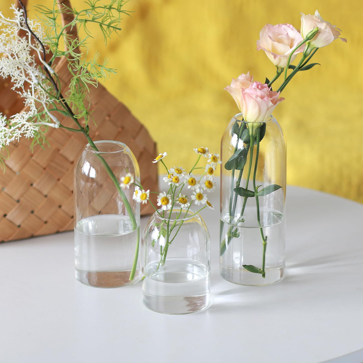 Etolies bud vase wedding centerpiece for modern tables.