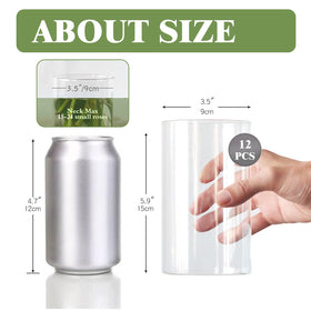 Etolies clear bud vases with ribbed design for modern wedding decor.