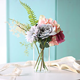 Etolies dried flowers vase setup for decorative displays.