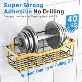 EUDELE adhesive wall mount provides strong hold without drilling.