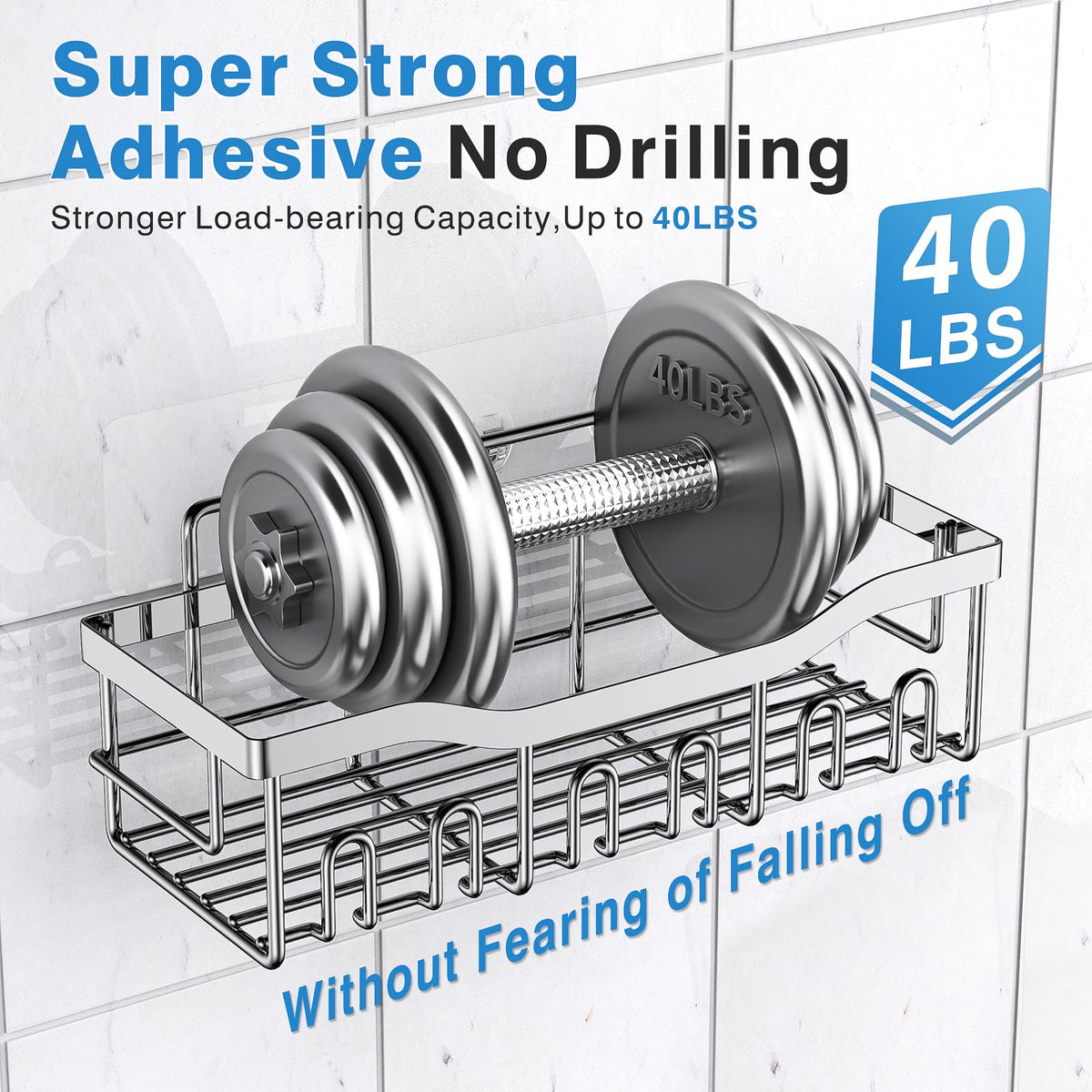 EUDELE no-drill installation simplifies setup without wall damage.