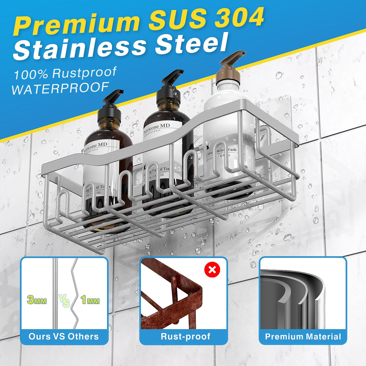 EUDELE no-drill installation on smooth surfaces keeps walls pristine