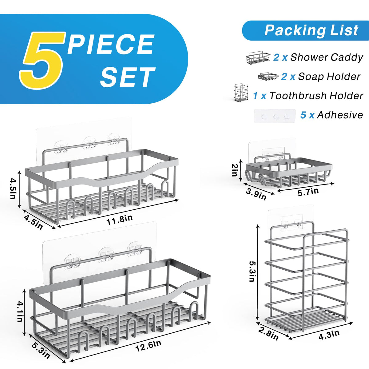 EUDELE rounded edges prevent scratches while keeping items within reach