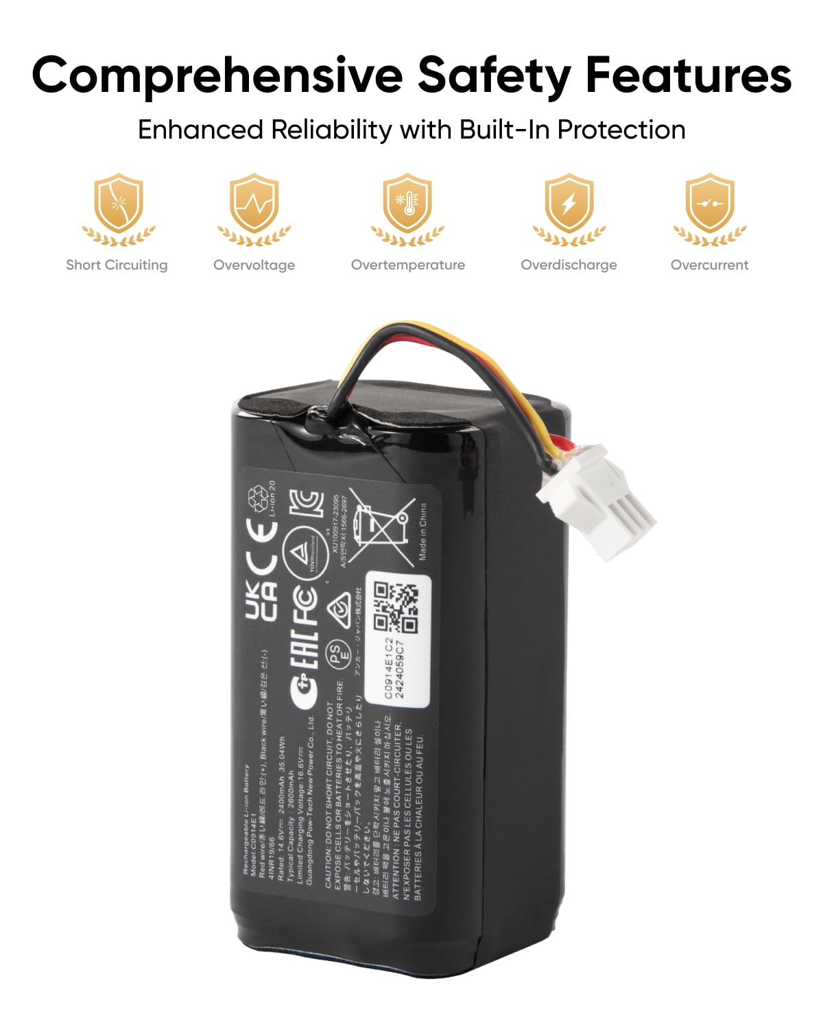 eufy battery pack safety features highlight protection against short circuits and overheating
