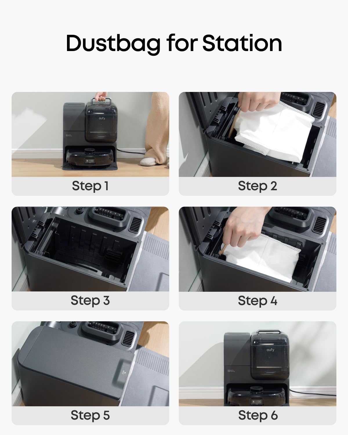 eufy Omni E25 dust bags set for quick replacement