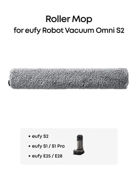 Eufy roller mop replacement for E28, smooth debris removal.