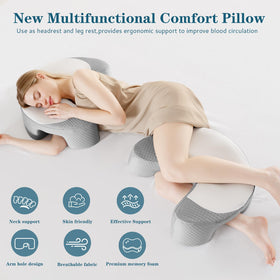 EUHAMS memory foam core contours neck and shoulders for personalized comfort