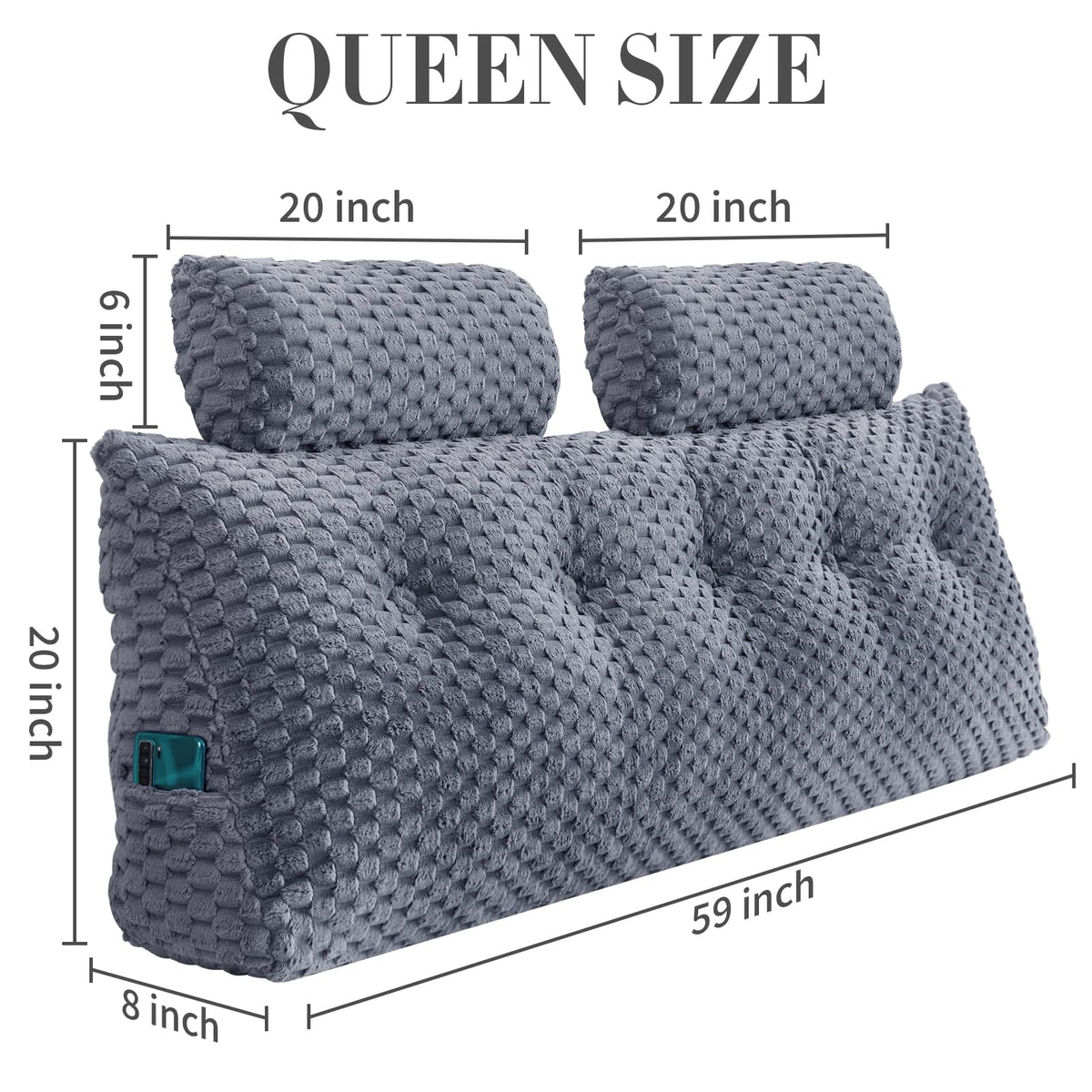 EUHAMS neck roll pillow pair offers versatile neck support while reclining.
