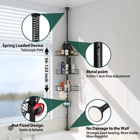 EUIJOIP stainless-steel construction resists rust in wet bathrooms.