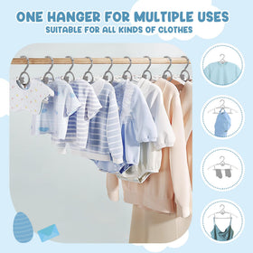 Eunhdet non-slip-buckle hanger close-up highlights secure grip for delicate outfits.