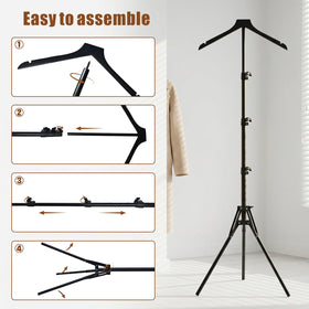 Eunika anti-tip tripod base keeps heavy jackets stable during busy hours