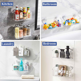 Bottom drainage holes keep items dry after use.