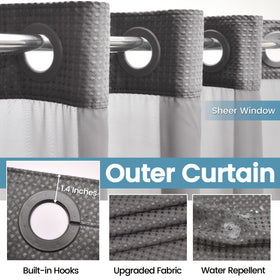 See-through mesh panel lets light in while preserving privacy