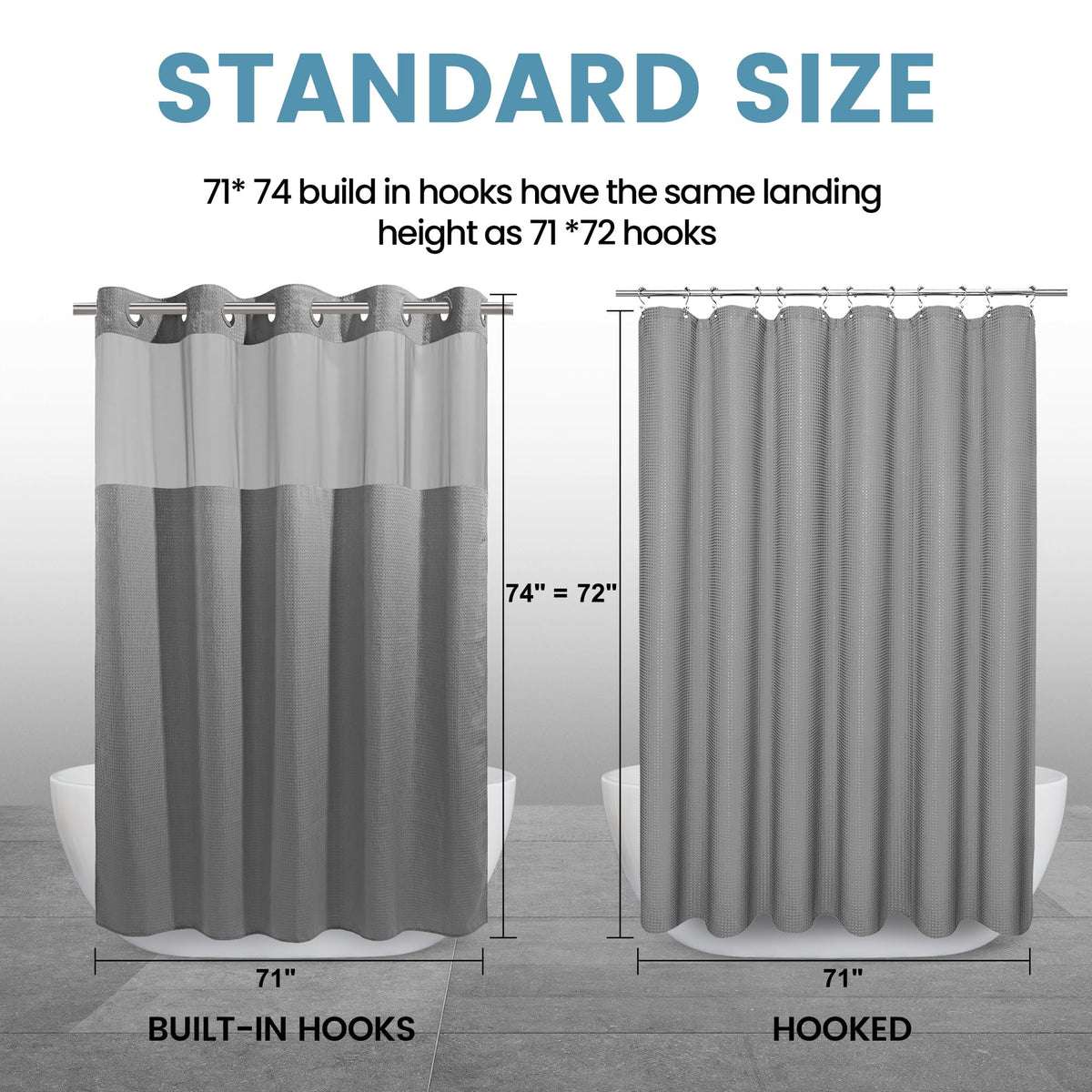 EUTXL curtain is machine washable for easy care