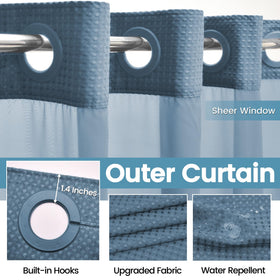 EUTXL mesh upper panel privacy window demonstrates light and air flow.
