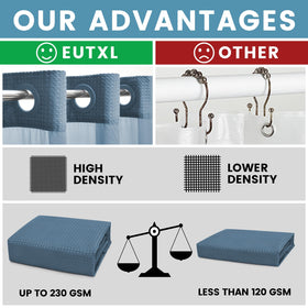 EUTXL snap-in liner for fast shower setup and dependable splash control.