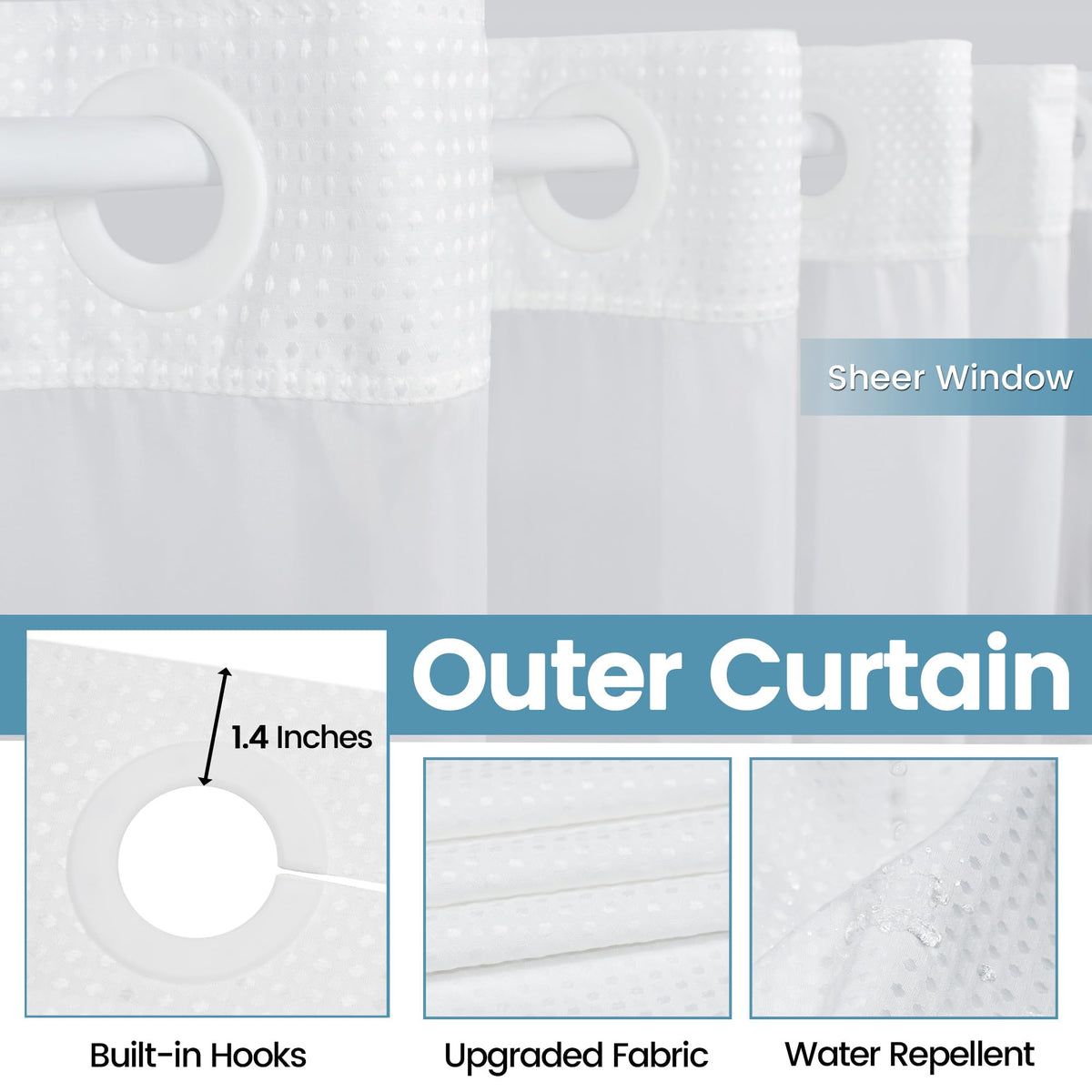 EUTXL split rings enable effortless hanging and quick replacement.